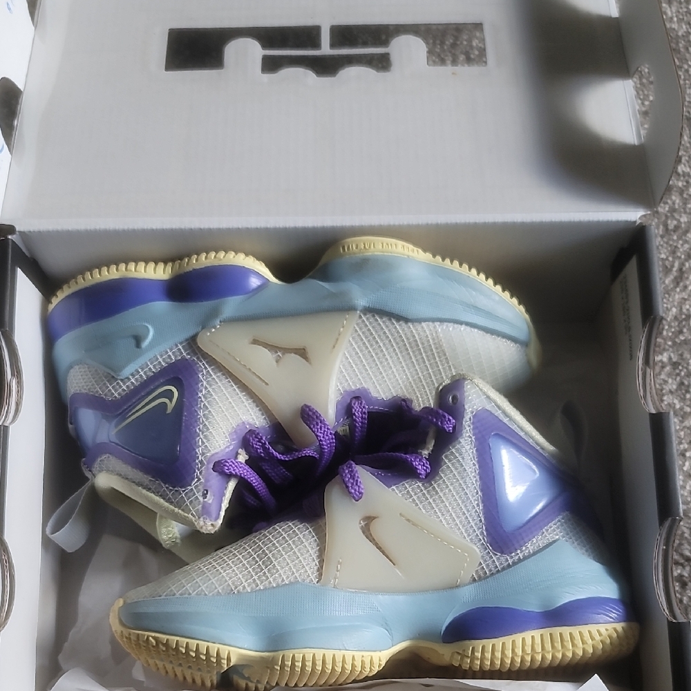 Nike Sneakers with Purple and Blue Highlights